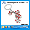 custom fashion metal ornaments keychain for sale